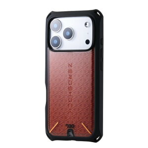 �G���R�� iPhone 17 Pro �P�[�X �J�o�[ �ϏՌ� �Ռ��z�� ZEROSHOCK D3O�f�� [�t�B�����t��] �g���v���X�g���N�`���[�݌v 4�p�_���p�[ �J���������Y�ی�݌v �u���b�N PM-A25CZEROD3BK