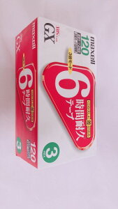 maxell �^��p VHS�r�f�I�e�[�v �X�^���_�[�h 120�� 3�� T-120GXS.3P