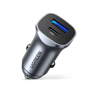 UGREEN �V�K�[�\�P�b�g USB 38W USB C�J�[�`���[�W���[ 2�|�[�gPD 20W+QC 18W �� �}���[�d PD3.0 QC3.0 PPS�Ή� 12V/24V�ԑS�Ή� ���R���p�N�g �^�C�vC �� �[�d�� iPhone15�V���[�Y/Galaxy/Xperia/iPad�ȂǂɑΉ�