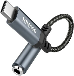 NIMASO type-c �C���z�� �ϊ� �^�C�vc �C���z���A�_�v�^ 3.5mm Aux usb-c�I�[�f�B�W���b�N �d�b/���ʒ���/���y�Ή� iphone16 /15/iPad/iPad Pro/Android/typec�@��ɓK�p NAD22A441