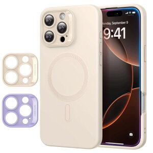 �ɔ��ICloud�V���[�YESR iPhone 16 Pro �P�[�X MagSafe�t�� �}�O�l�b�g�[�d�Ή� ���炩�E�X�����ȃV���R���P�[�X iphone16 pro �P�[�X �ϏՌ� �t���X�N���[�����J����