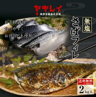 【4/30まで6600円→3300円】訳ありさばフィレ　無塩　2キロ　冷凍さばフィレ　送料無料　鯖　お手軽　ア…