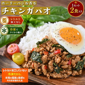 ホーリーバジル香る チキンガパオ　2食入（100g×2）　タイ料理 おかず 簡単調理 時短 手軽 アレンジ自在