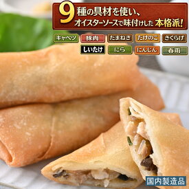 五目春巻き！　キャベツや豚肉など9種具材の旨みが広がるサクサク食感　冷凍　中華　おかず　おつまみ　グルメ