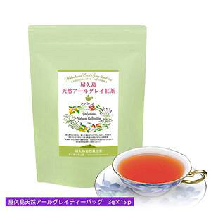 水出し 天然 アールグレイ 紅茶 ティーバック (3g×15)無農薬 無化学肥料 残留農薬 飛散農薬 ゼロ 屋久島 自然栽培 国産