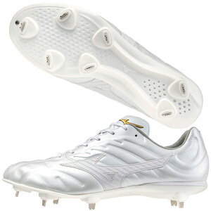 28.0/29.0 白スパイク ミズノ MIZUNO 野球 ソフトボール 樹脂底 金具 埋込スパイク 軽量 ひも 2E ホワイト ユニセックス ライトレボプロ2 11GM240001