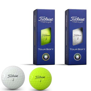 2026���f�� �^�C�g���X�g TITLEIST TOUR SOFT �c�A�[�\�t�g �S���t�{�[�� 1�X���[�u(3����)