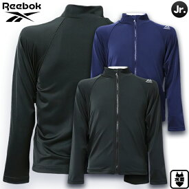 Reebok リーボック ラッシュガード ジュニア 前ファスナー 紫外線予防 子供用 RBJ-128-201-B