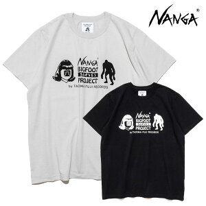 �i���K NANGA×TACOMA FUJI RECORDS BIG FOOT SURVEY PROJECT LOGO TEE