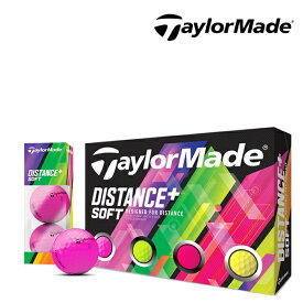 テーラーメイド マルチカラー DISTANCE+SOFT ディスタンスプラスソフト ゴルフボール　1ダース（ボール12個）