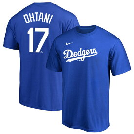 大谷翔平 Tシャツ NIKE ナイキ 半袖 ロサンゼルス・ドジャース ネーム＆ナンバー ブルー ML0124SS0005