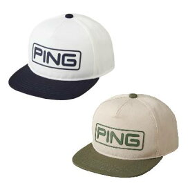 PING ピンゴルフ HW-P2408 ウォーターリプレントフラットビル キャップ 帽子 ポイント10倍