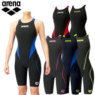 arena アリーナFINA承認モデル アクアフォースフュージョントライ ハーフスパッツオープンバック（クロス…