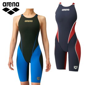arena アリーナFINA承認モデル アクアフォースフュージョントライ ハーフスパッツオープンバック（クロスバック）ARN-3010W レディース競泳水着 ハーフスパッツ(クロスバック)
