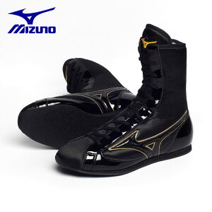 ���[ �M�d�i �~�Y�m �{�N�V���O�V���[�Y FINISHER MID Boxing MIZUNO 21GA231012 �u���b�N×�S�[���h