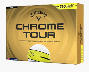 2026���f�� �L�����E�F�C �S���t�{�[�� �N�����c�A�[ �C�G���[�X�g���C�v CHROME TOUR 360° YELLOW STRIPE�{�[��