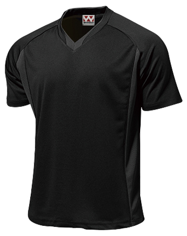 ウンドウ wundou P-1910 サッカー・フットサル シャツ ベーシックサッカーシャツ ブラック
