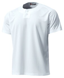 ウンドウ wundou P-2710J ベースボール シャツ セミオープンベースボールシャツ ホワイト