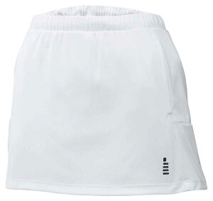 ゴーセン GOSEN S1601 テニス・バドミントン アパレル レディーススカート ホワイト