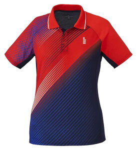 ゴーセン GOSEN T1941 テニス・バドミントン アパレル レディース ゲームシャツ レッド