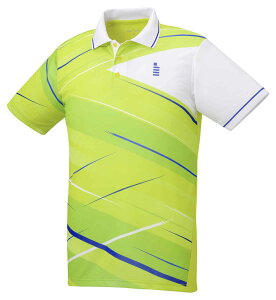 ゴーセン GOSEN T2040 テニス・バドミントン アパレル ユニ ゲームシャツ ライムイエロー