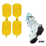 シダス スキートラクション スキーブーツソール保護カバー イエロー
