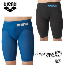 アリーナ メンズ競泳水着 【アクアフォースストームMF】レーシングスパッツ（ハーフレッグ）スイム 男性用 FINA承認　ポイント10倍