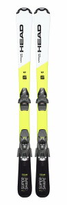HEAD ヘッド ジュニア スキー Supershape Easy R プレート無し 金具セット ※金具はメーカー、カラーなど在庫品からランダムで取り付けとなります。