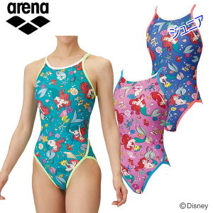 ディズニー アリーナ ジュニアトレーニング水着 トレーニングワンピース(オープンバック) AS5SWM56G 子供用 タフスーツ 長持ち ディズニー 練習用