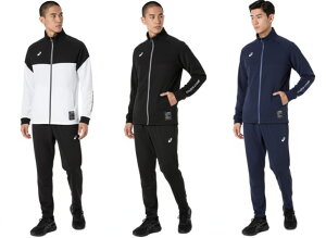 アシックス ドライハイブリッドストレッチニットジャケット パンツ 上下セット ランニング トレーニング