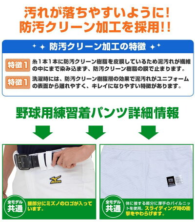 送料無料2016年モデルガチパンシリーズ生地厚アップとストレッチ性アップ防汚クリーンユニフォームミズノ練習着パンツ選べるスタイル7タイプ12JD6F6