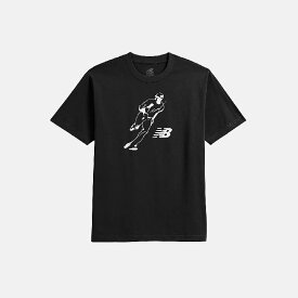 ニューバランス 子供用 半袖 大谷翔平 ジュニアグラフィックショートスリーブTシャツ BK ブラック YT41738