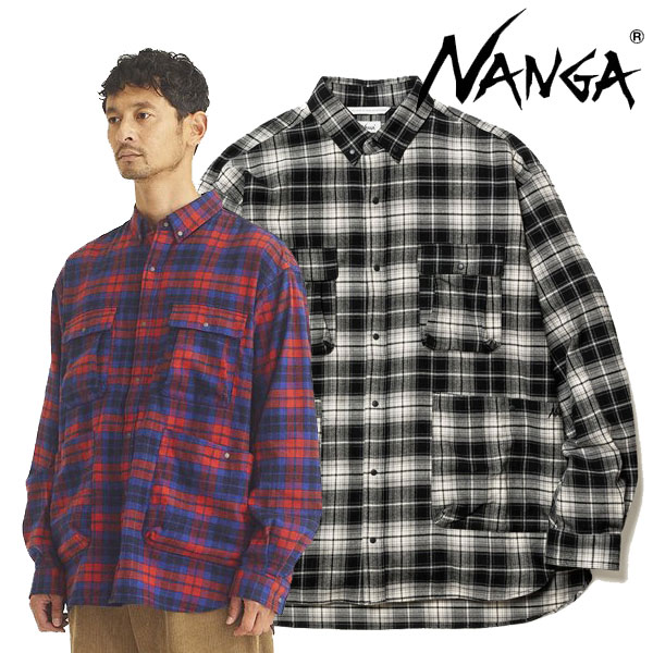 NANGA ナンガ オーガニックコットンプレイドキャンプシャツ アウター