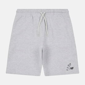 ニューバランス ハーフパンツ 大谷翔平 ジュニアグラフィックフレンチテリーショーツ Always on Logo 子供用 ハーパン グレー AGT LAKB0353