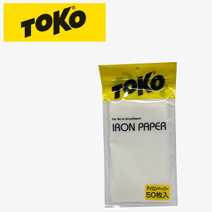 トコ アイロンペーパー 50枚入り スキーチューンナップ用品 TOKO SKI WAXING