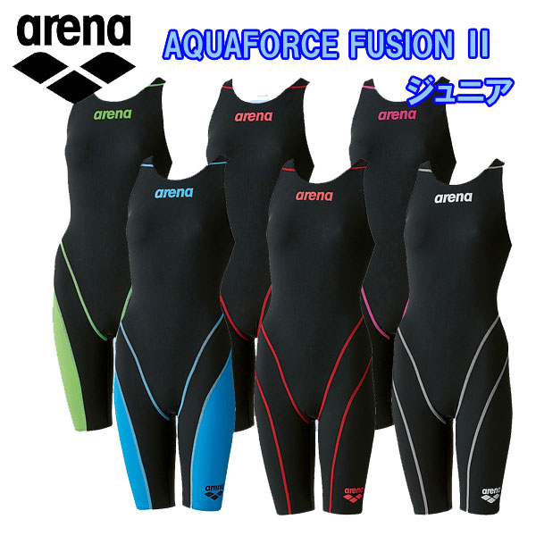 arena アリーナFINA承認モデル Aquaforce FUSION 新作 アクアフォースフュージョン 17SSA swim7 ハーフスパッツ 数量限定アウトレット最安価格 ジュニア競泳水着 クロスバック