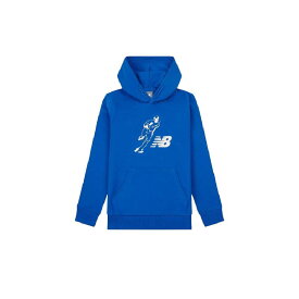 ニューバランス パーカー 大谷翔平 ジュニアグラフィックフーディ Always on Logo 子供用 スウェットパーカー ロイヤル TRY LAKB0352