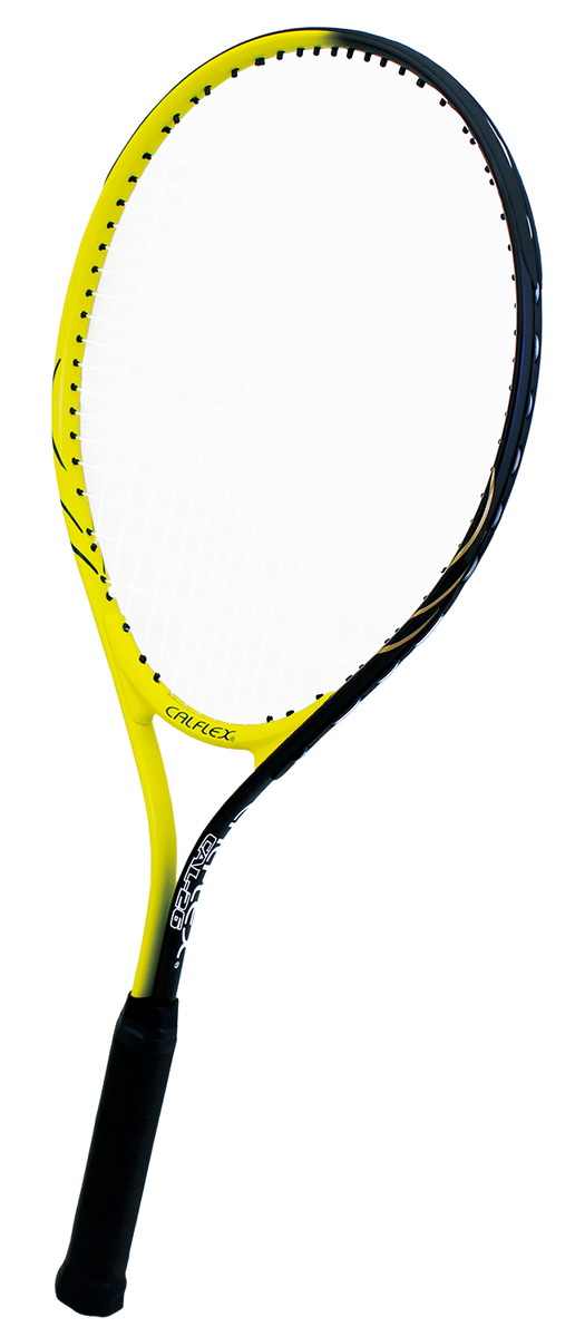 超ポイントアップ祭 サクライ貿易 SAKURAI CAL-26 テニス CALFLEX JR用 26インチ アルミ硬式テニスラケット  ブラックxイエロー