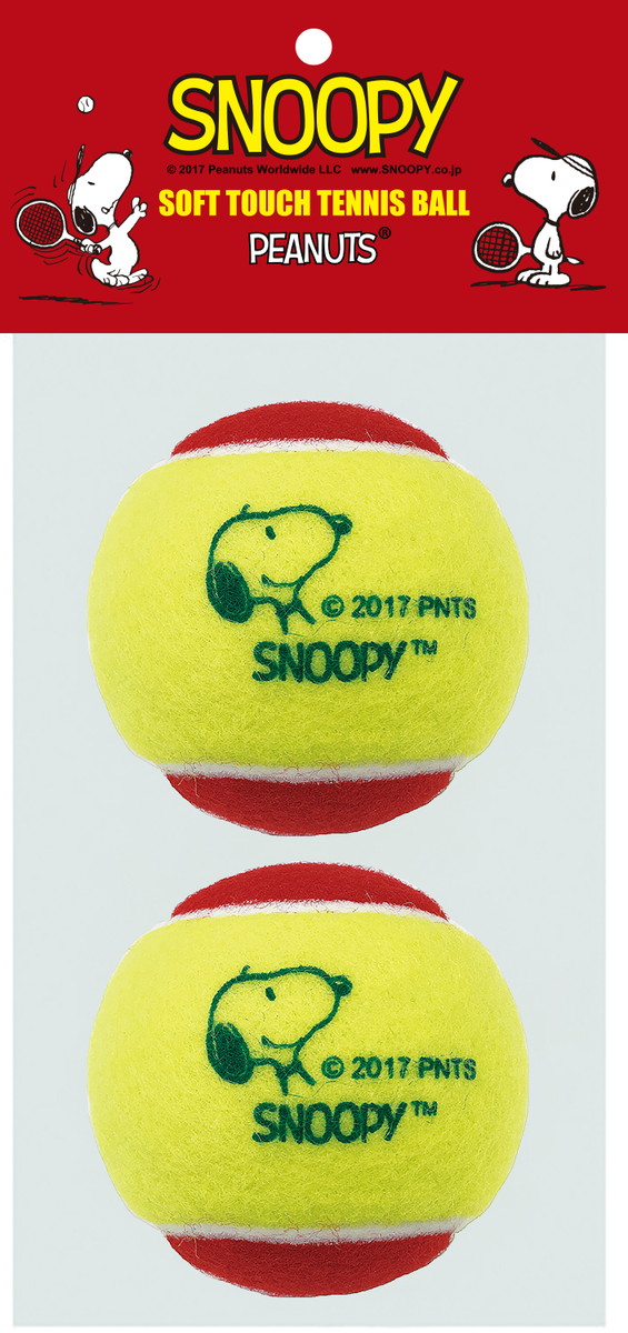 代引き不可サクライ貿易 SAKURAI SN-106 テニス ソフトタッチ硬式テニスボール SNOOPY 2P キッズ・ジュニア用ウェア 