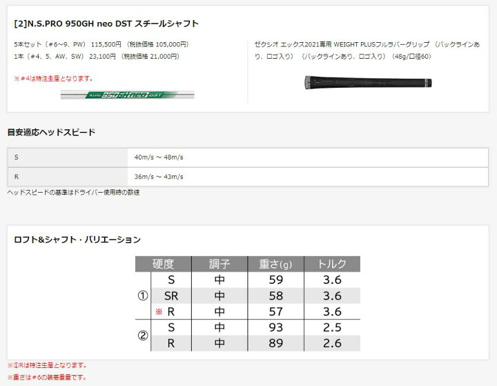 楽天市場】XXIO X-eks- ゼクシオ エックス 5本セット（＃6～9、PW 