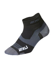 2XU ヴェクター ウルトラライト1/4 クルーコンプレッションソックス UA7028E BLK/TTM