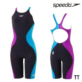 スピード SPEEDO プロハイブリッド2オープンバックニースキン（レディース）SCW12201F レディース 競泳水着 女性用 背開きタイプ スパッツ FINA承認 布帛
