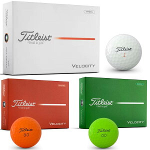 2026���f�� �^�C�g���X�g TITLEIST VELOCITY �x���V�e�B �S���t�{�[�� 1�_�[�X�̔�