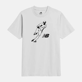 ニューバランス メンズ 半袖 大谷翔平 グラフィックショートスリーブ Tシャツ ホワイトマルティ WM MT43717