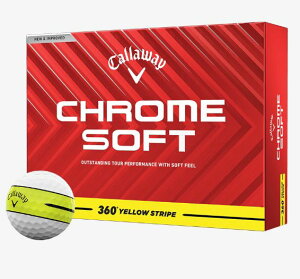 CG[XgCv LEFC N\tg 360 CALLAWAY CHROME SOFT 360° YELLOW STRIPE {[yʌz