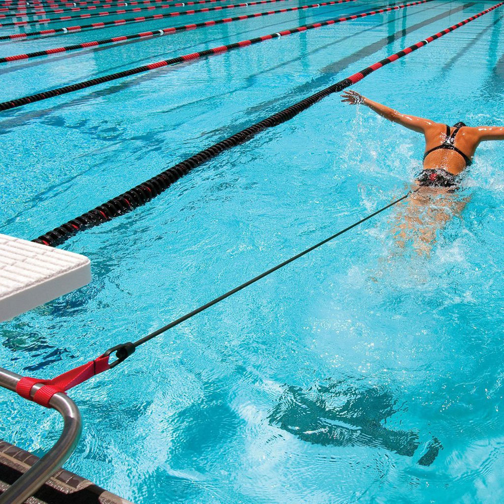 Soltec‐swim(ソルテック) 水泳用 トレーニングチューブ ロングベルトスライダー 25M 201509 グリーン M(男子高校生・ 