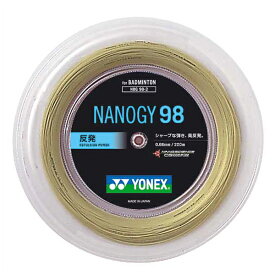 Yonex（ヨネックス） バドミントン用ガット　ナノジー98　200mロール コスミックゴールド