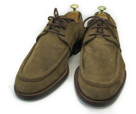 【中古】【送料無料】TRUSSARDI (トラサルディ)7 (約25.5〜26.0cm) ITALY製 スエードUチップ YALAKU-ヤラク-メンズカジュアルシューズ・紳士靴