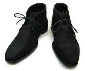 【中古】【送料無料】ALAN CHAN (アランチャン)3 (約24.0-24.5cm)チャッカブーツYALAKU-ヤラク-メンズブーツ・紳士靴