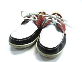 【中古】【送料無料】UA×DANASSA　アローズ×ダナッサ　マルチカラー　41（約25.0-25.5cm）デッキシューズ　スリッポン♪YALAKU-ヤラク-メンズビジネスシューズ・紳士靴